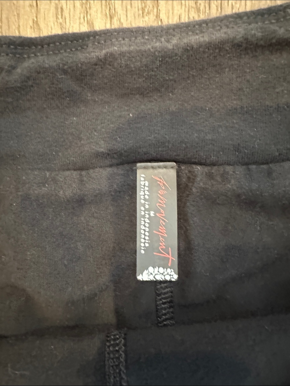 Free People Black Active Skort with Subtle Logo Detail - Picture 2 of 4